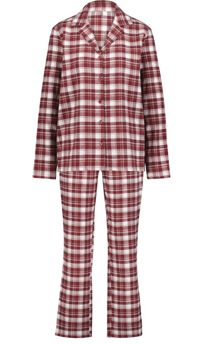 pyjama met lurex rood - HEMA