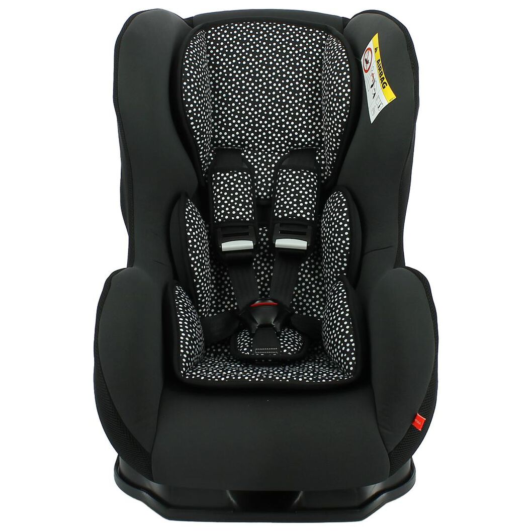 siège auto bébé 0-25kg pois noirs/blancs - 41700005 - HEMA