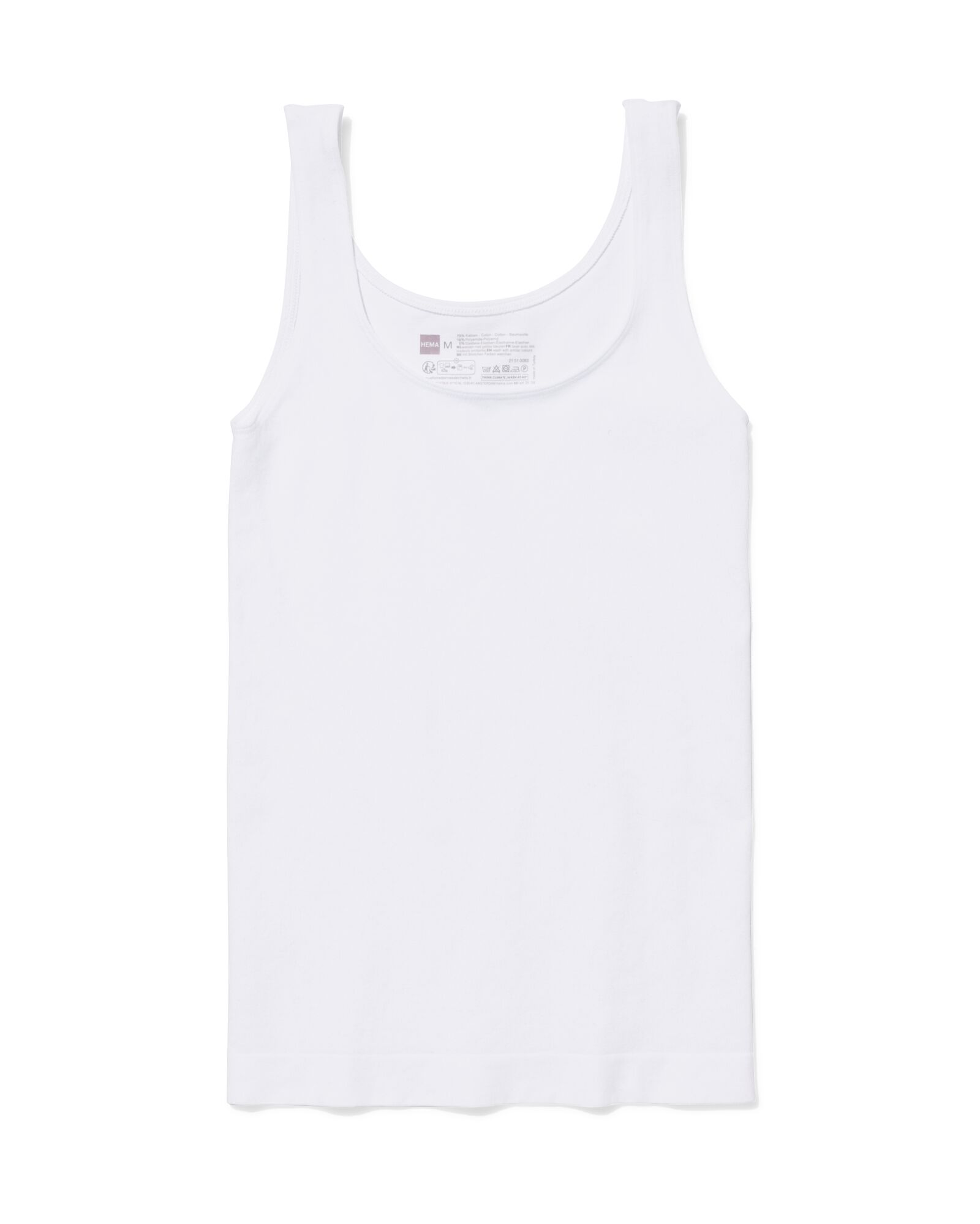 Figurfreundliches Hemd aus Baumwolle mit leichter Korrektur wei&szlig; wei&szlig; - 21510081WHITE - HEMA