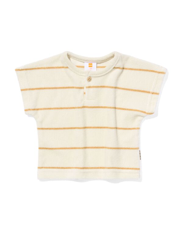 Baby-T-Shirt, Frottee ecru ecru - 33498010ECRU - HEMA