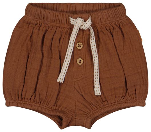 Newborn-Shorts, Musselin braun braun - 1000027743 - HEMA