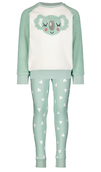 pyjama enfant polaire koala bleu clair bleu clair - 1000025329 - HEMA