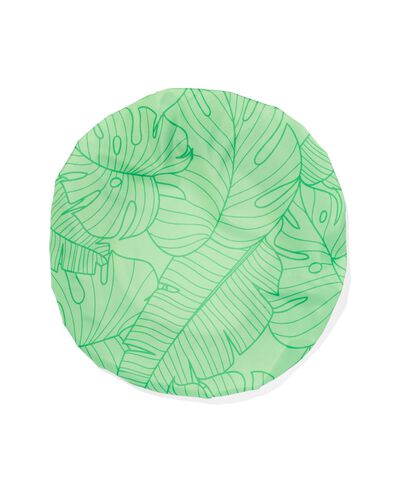 bonnet de douche vert avec feuilles - 11880068 - HEMA
