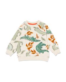 Baby-Sweatshirt, Krokodile ecru ecru - 1000029743 - HEMA