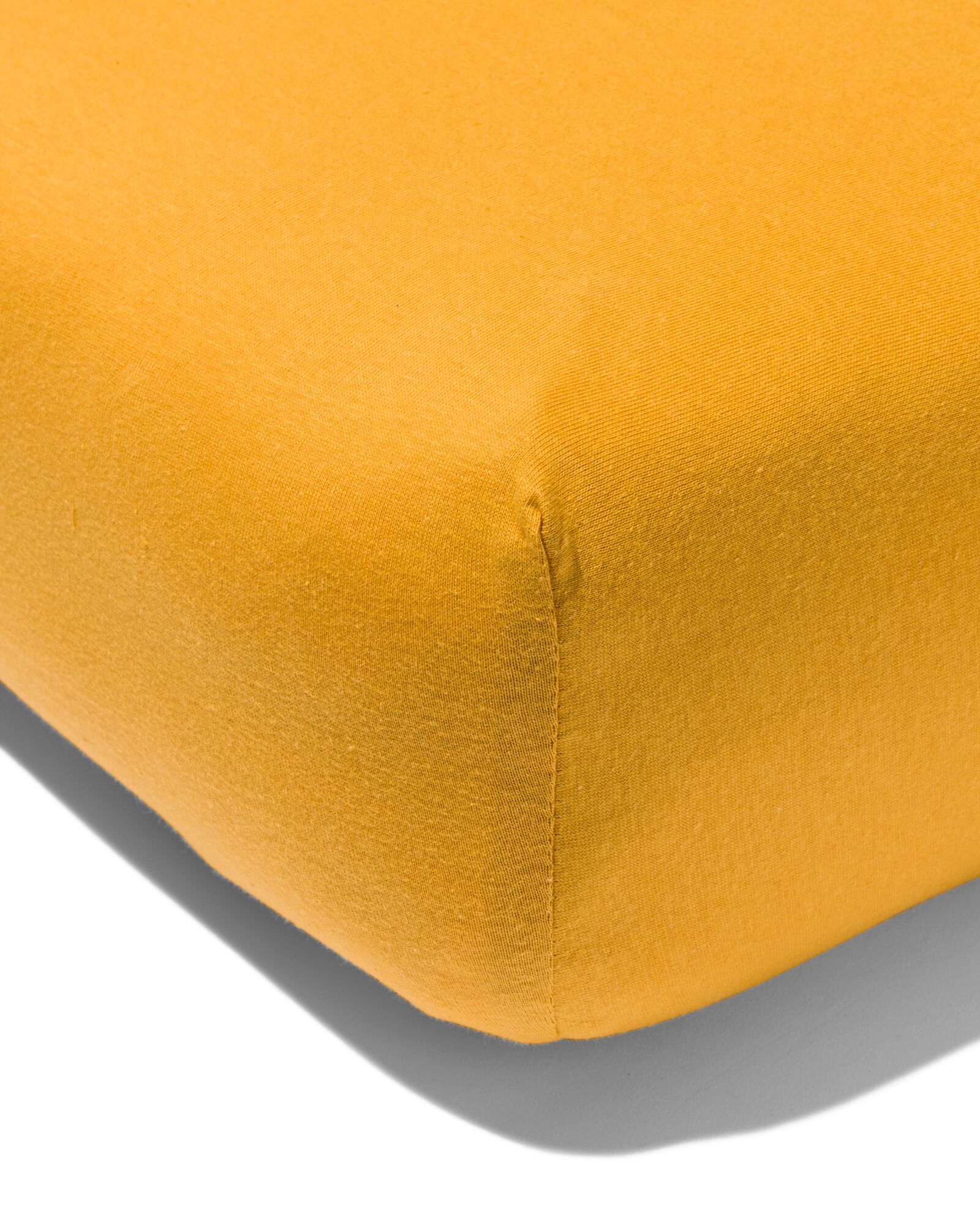 drap-housse 70x150cm jersey jaune - 5180005 - HEMA