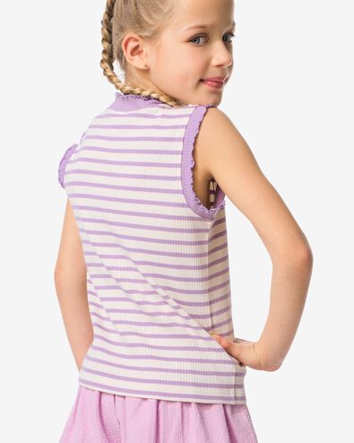 Kinder-Unterhemd, Rippenstrick, Herzen helllila helllila - 30827206LIGHTPURPLE - HEMA