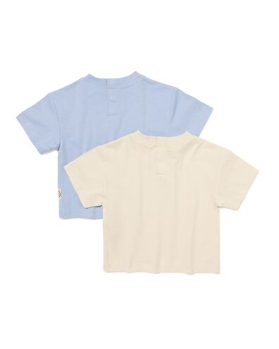 t-shirts b&eacute;b&eacute; jersey - Lot de 2 &eacute;cru &eacute;cru - 33187970ECRU - HEMA