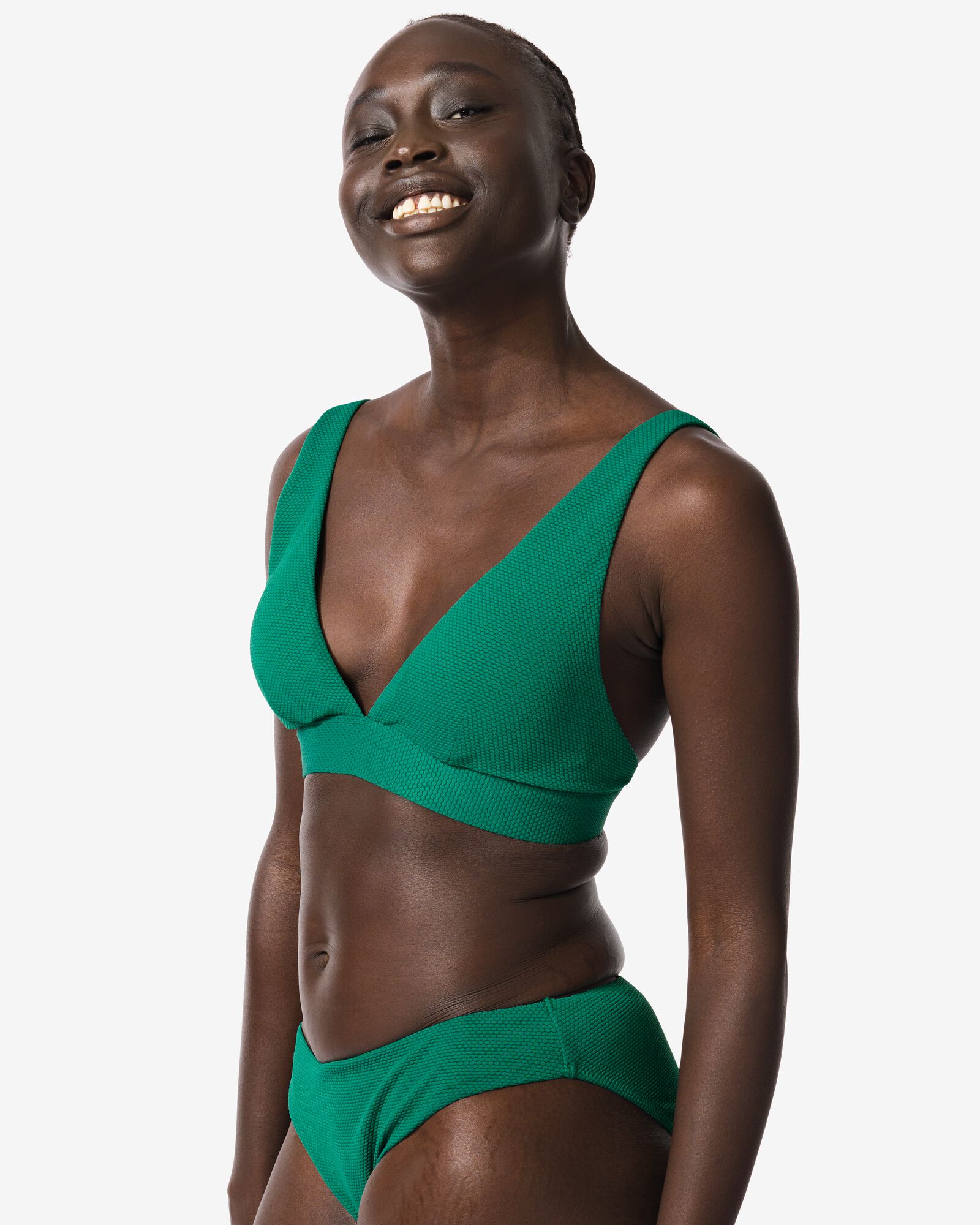 haut de bikini triangle femme vert - 22351590GREEN - HEMA