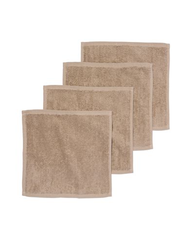 4er-Pack Gesichtst&uuml;cher, 30 x 30 cm, schwere Qualit&auml;t, taupe taupe gesichtst&uuml;chers 30 x 30 - 5200236 - HEMA