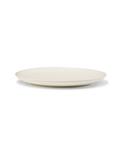 assiette &agrave; d&icirc;ner &Oslash;26cm PUUR gla&ccedil;ure r&eacute;active blanc cass&eacute;  - 9650130 - HEMA