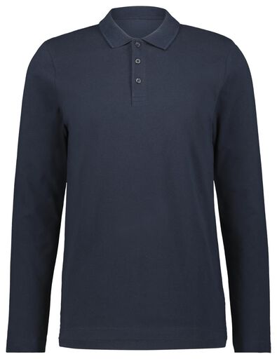 Herren-Poloshirt, Piqué dunkelblau - 1000022450 - HEMA