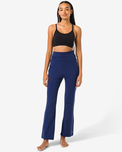 pantalon de yoga pour femme  bleu fonc&eacute; - 36020067DARKBLUE - HEMA