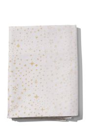 Tischdecke, Baumwolle, 240 x 150 cm, beige mit goldenen Sternen - 25670087 - HEMA