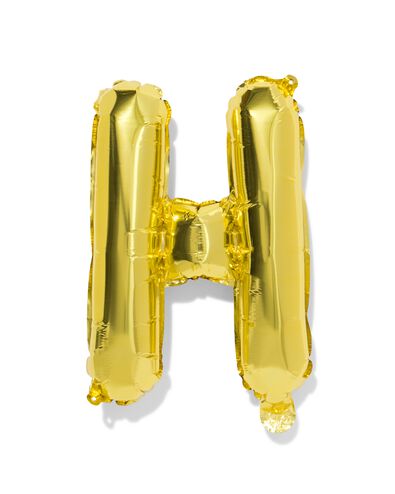 ballon aluminium lettre H 30cm dor&eacute; - 14260038 - HEMA