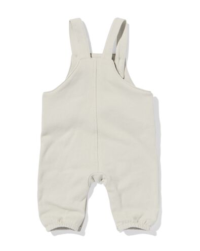 newborn meegroei jumpsuit sweatstof lichtgroen lichtgroen - 33445620LIGHTGREEN - HEMA