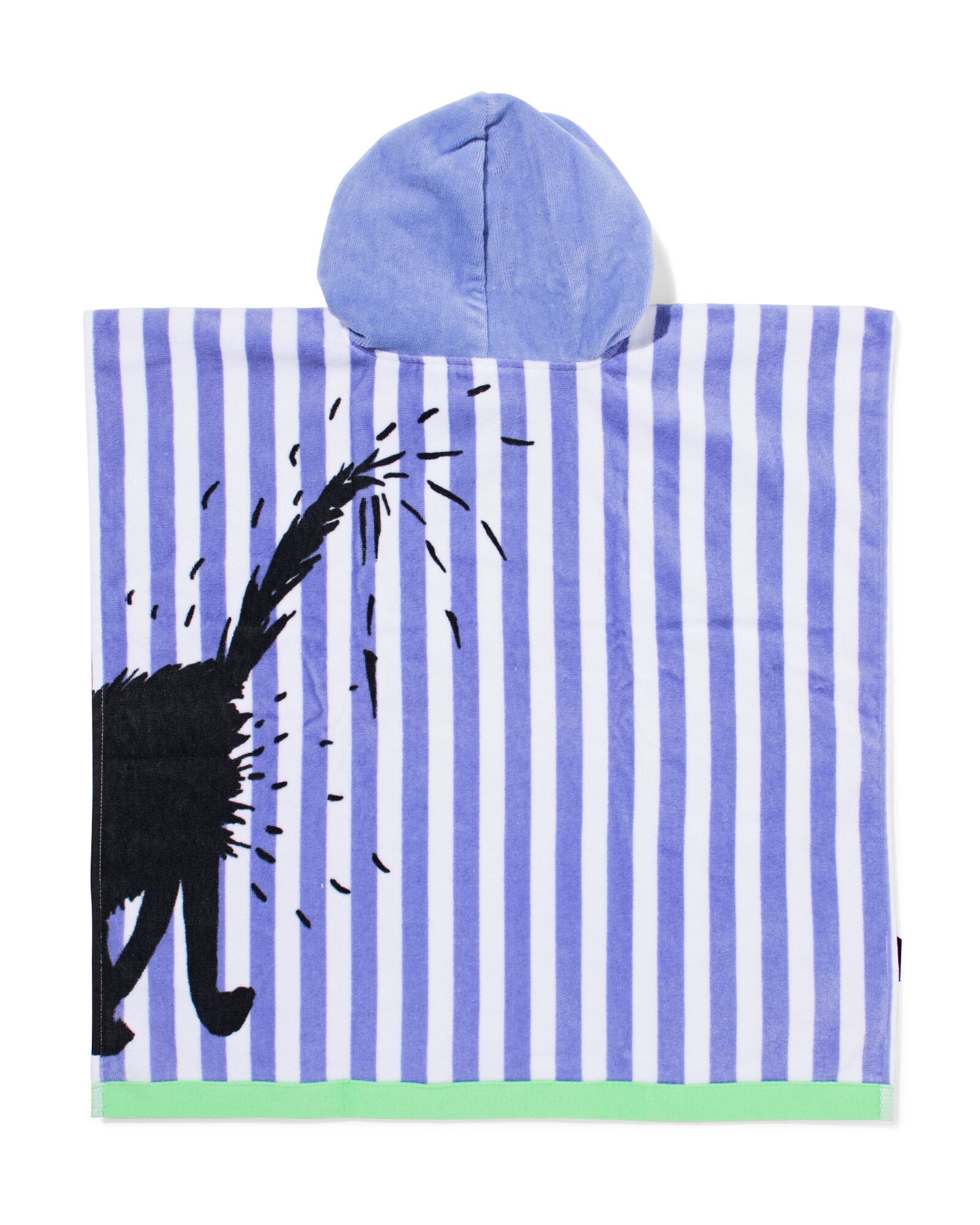 poncho de plage enfant 60 x 60 cm Siepie velours - 5250050 - HEMA