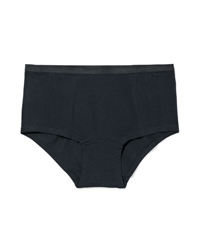damesboxer perfect comfort katoen  zwart - 19631315BLACK - HEMA