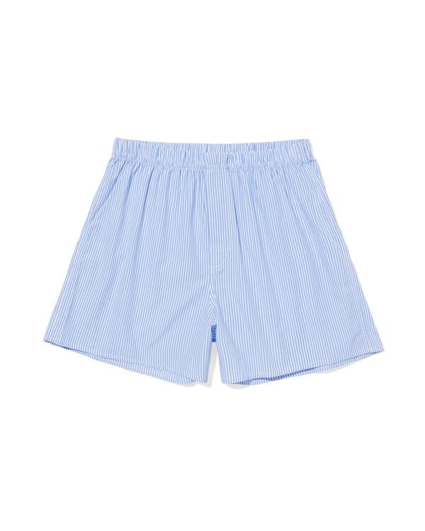 Lockere Herren-Boxershorts Streifen hellblau hellblau - 19190130LIGHTBLUE - HEMA