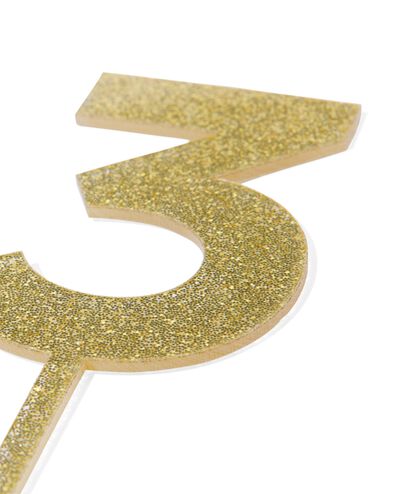 D&eacute;coration de g&acirc;teau r&eacute;utilisable chiffre 3 - 14240182 - HEMA