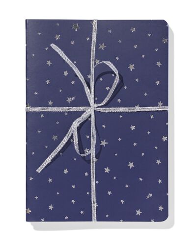 carnet A5 lign&eacute; avec &eacute;toiles - 3 pi&egrave;ces  - 14100374 - HEMA