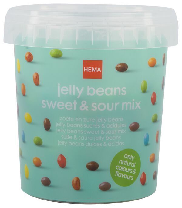 jelly beans zoet en zuur - 550gr - 10200010 - HEMA