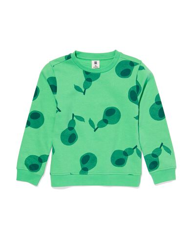 kindersweater met print groen 98/104 - 30778807 - HEMA