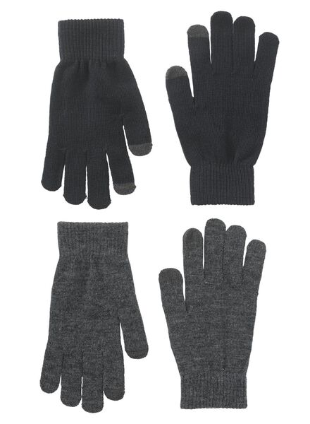 2 paires de gants femme bleu bleu - 1000010881 - HEMA