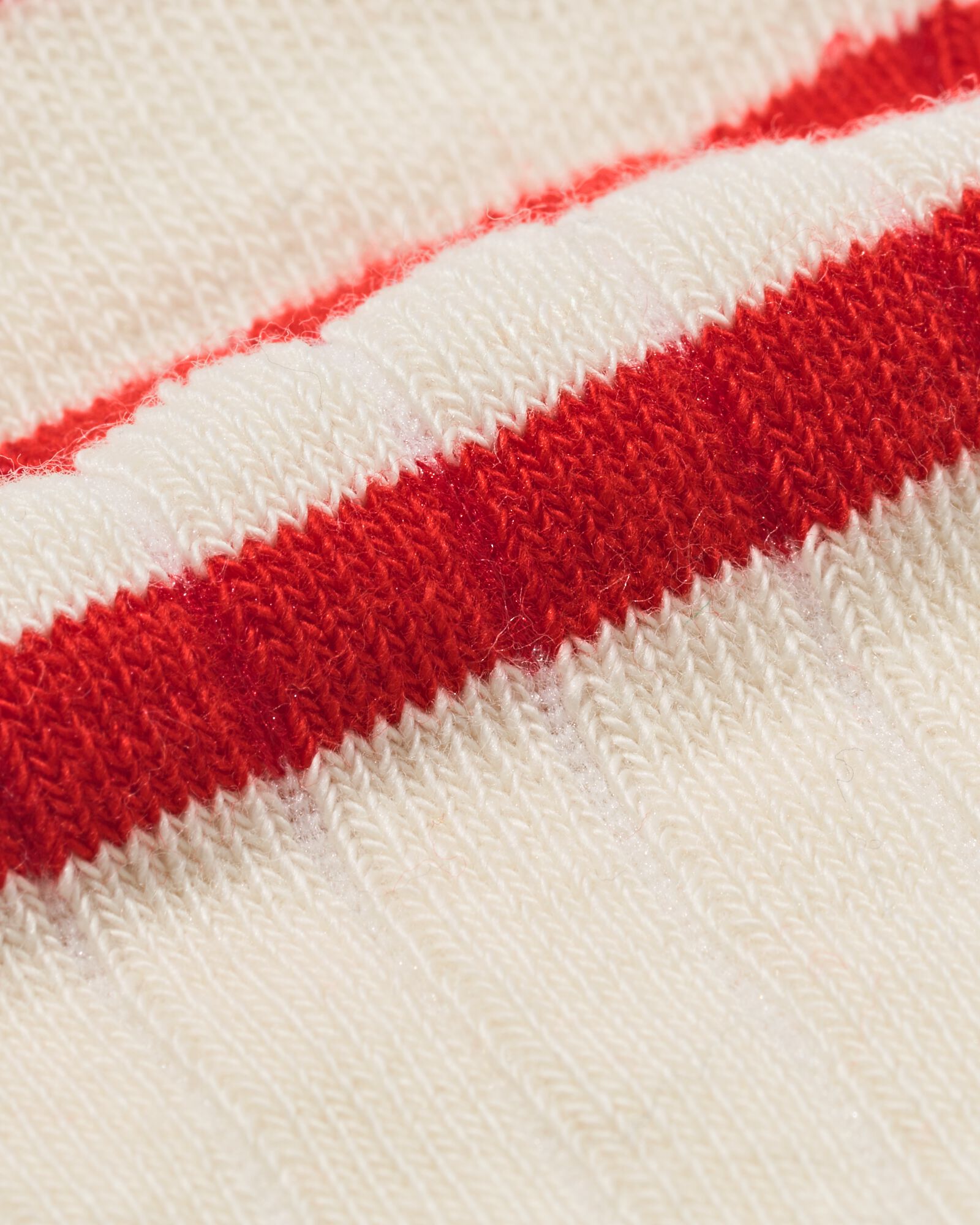 kindersokken met katoen rib strepen - 5 paar gebroken wit gebroken wit - 4340300OFFWHITE - HEMA