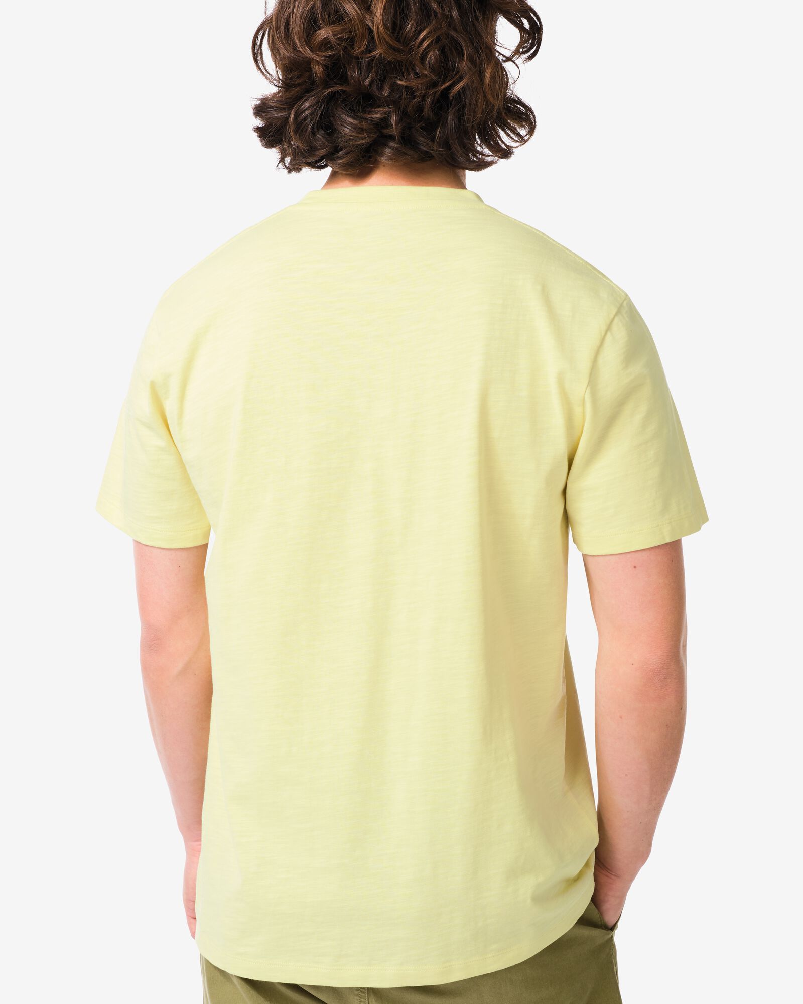 Herren-T-Shirt Jaap aus Slub-Jersey hellgelb hellgelb - 2178840LIGHTYELLOW - HEMA