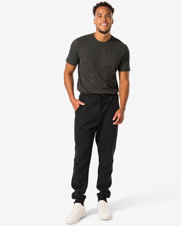 pantalon sweat homme noir noir - 2118740BLACK - HEMA