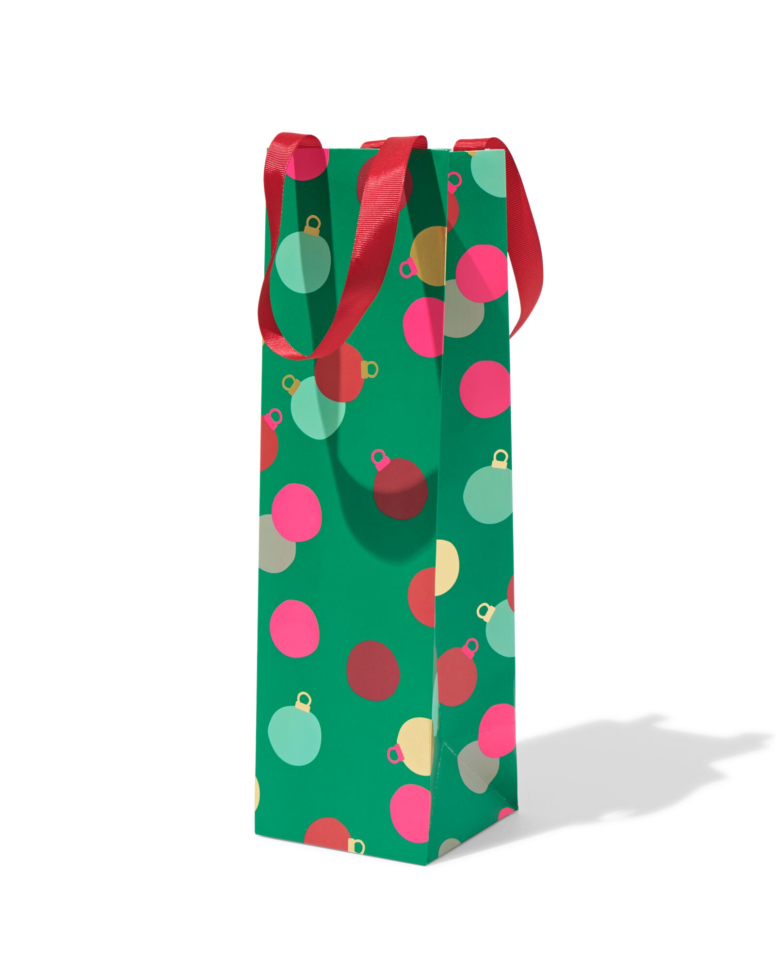 sac &agrave; vin 10,5x36x10,5 cm boules de No&euml;l - 25700104 - HEMA