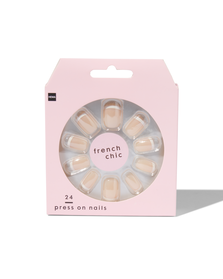 24 faux ongles french manucure - 11249042 - HEMA