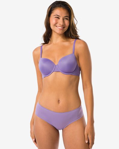 slip hipster femme seconde peau microfibre violet clair violet clair - 19601224LIGHTPURPLE - HEMA