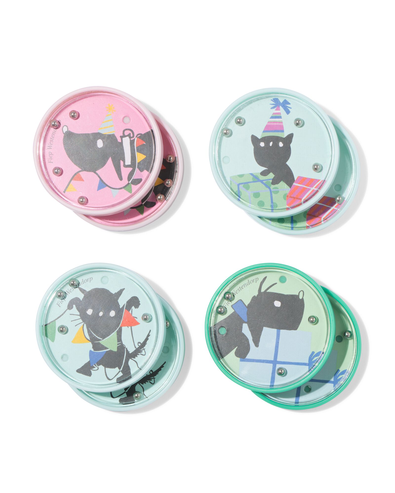 Takkie en Siepie uitdeel kantelpuzzels - 8 stuks - 14250425 - HEMA