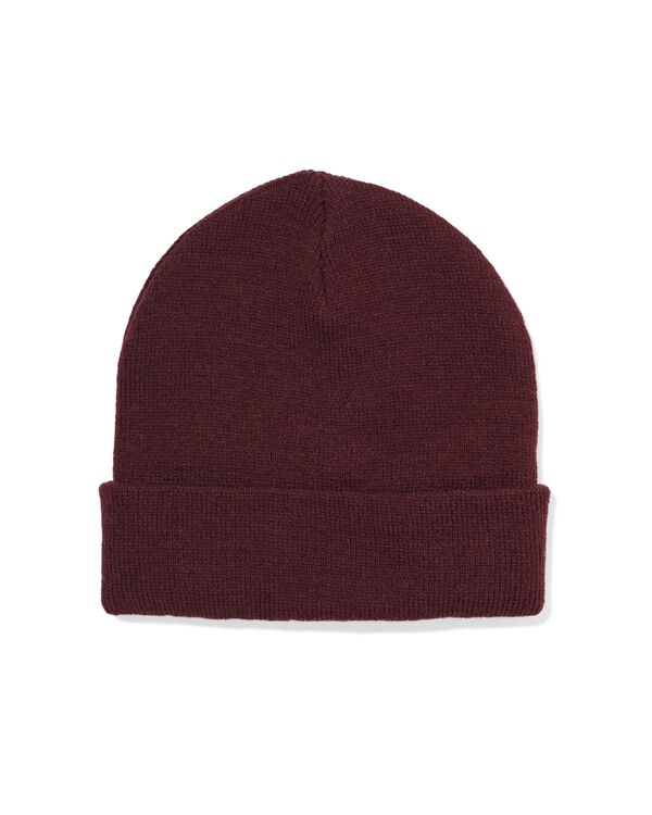 bonnet homme bordeaux - 16500022 - HEMA