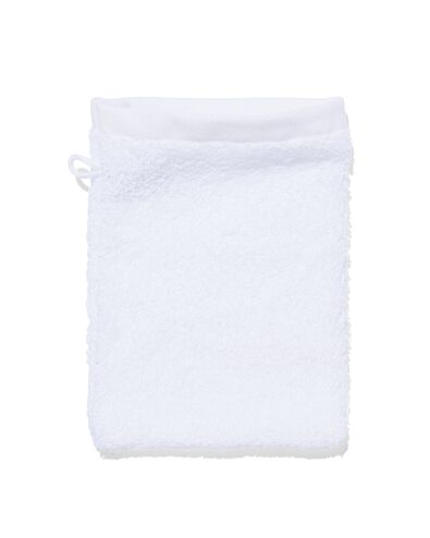 Waschhandschuh, ultraweich, 16 x 22 cm –weiß - 5237001 - HEMA