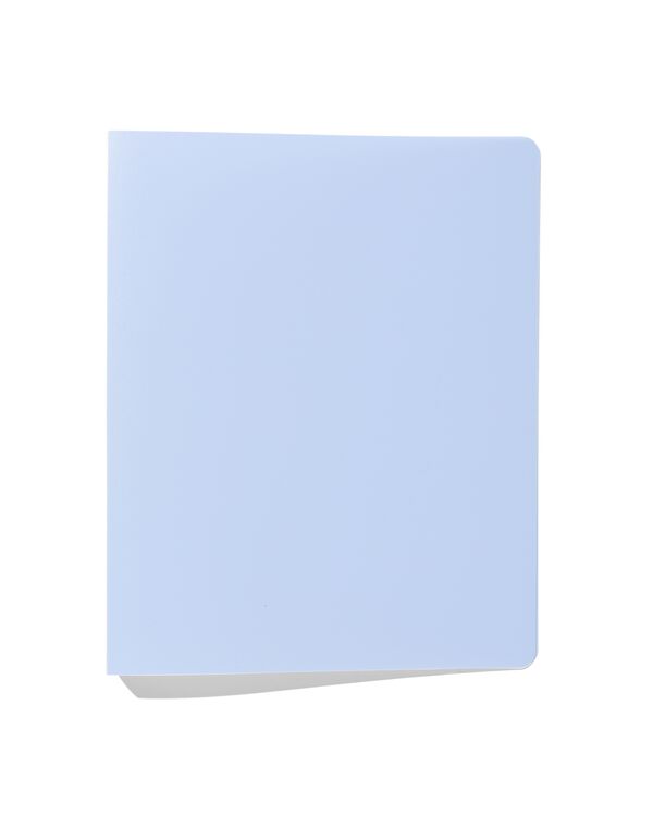 classeur 2&nbsp;anneaux A4 souple bleu clair - 14850114 - HEMA