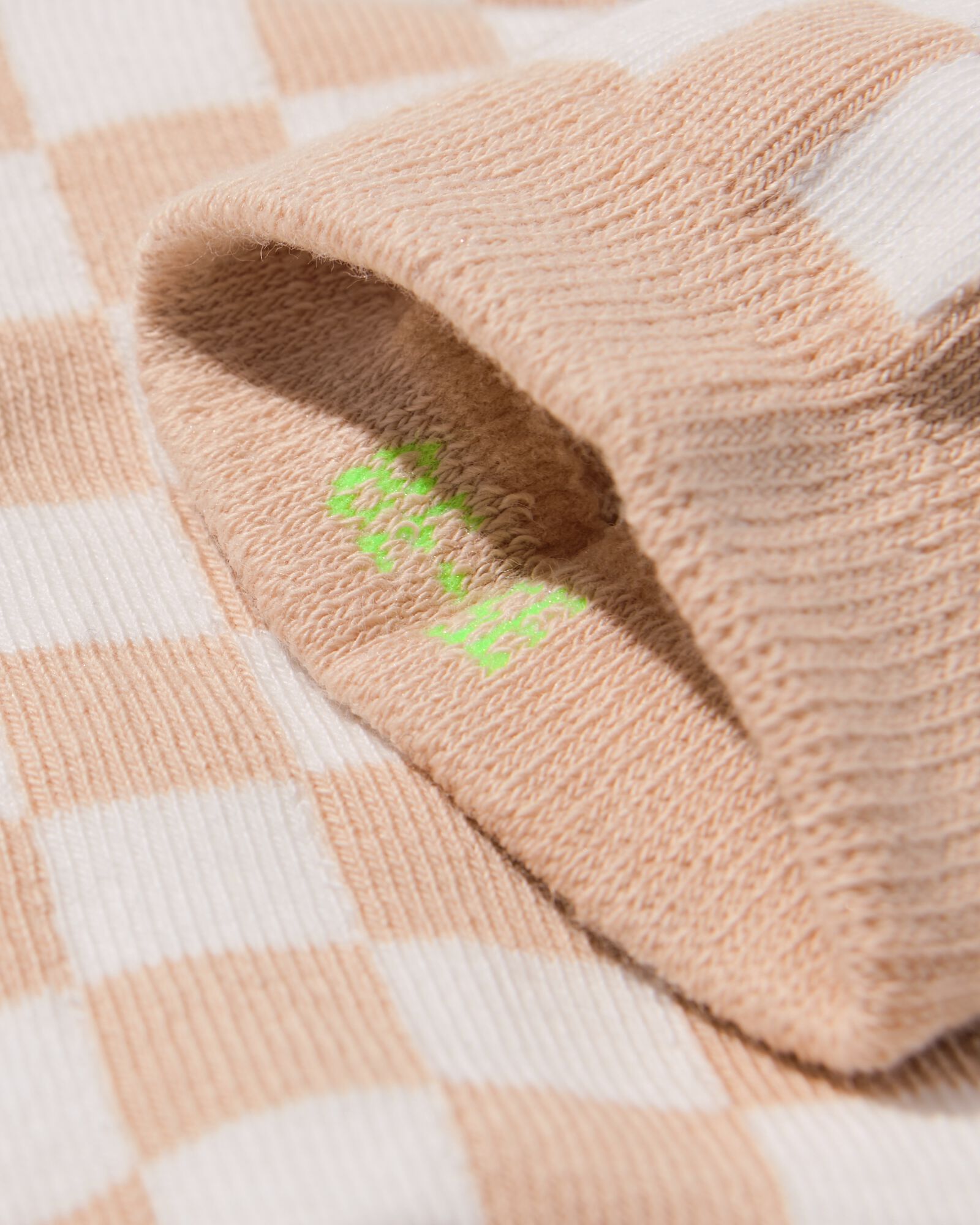 Damensocken, kariert sandfarben sandfarben - 4280505SAND - HEMA