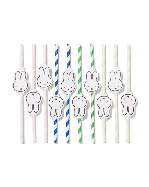 10er-Pack Papier-Trinkhalme, Miffy - 14210206 - HEMA