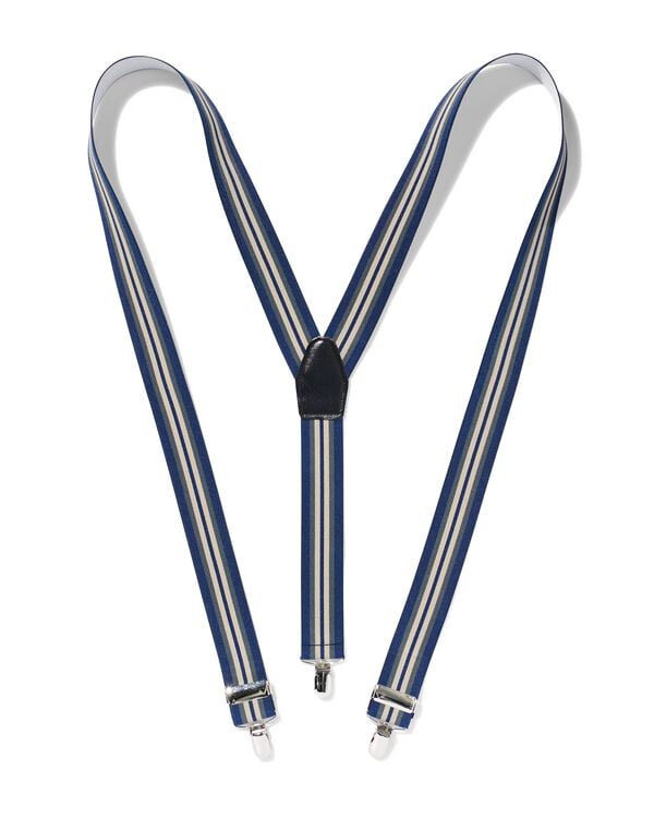 bretelles en Y 3 points 110x3.5 bleu - 1423214 - HEMA