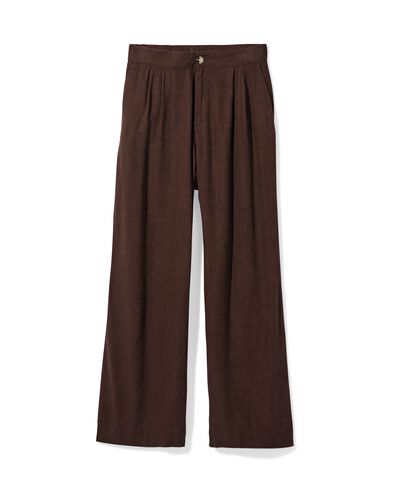 Damenhose Selma, weite Passform dunkelbraun dunkelbraun - 36208130DARKBROWN - HEMA