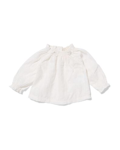 Baby-T-Shirt mit Stickerei eierschalenfarben eierschalenfarben - 33453920OFFWHITE - HEMA