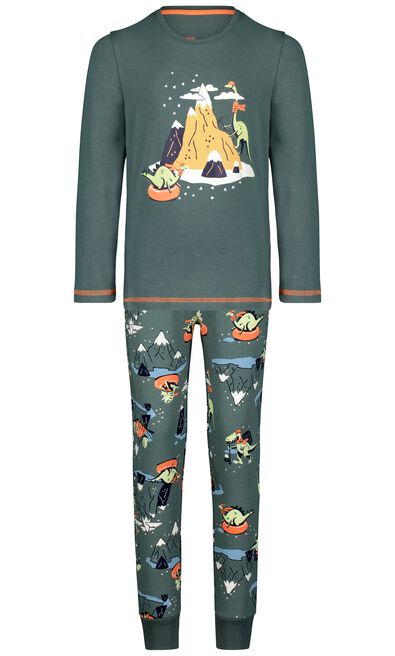 pyjama enfant glamping vert - 1000024688 - HEMA