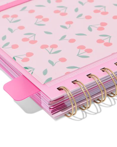 agenda scolaire avec insert 2026-2027 13x18cm cerise - 14505661 - HEMA