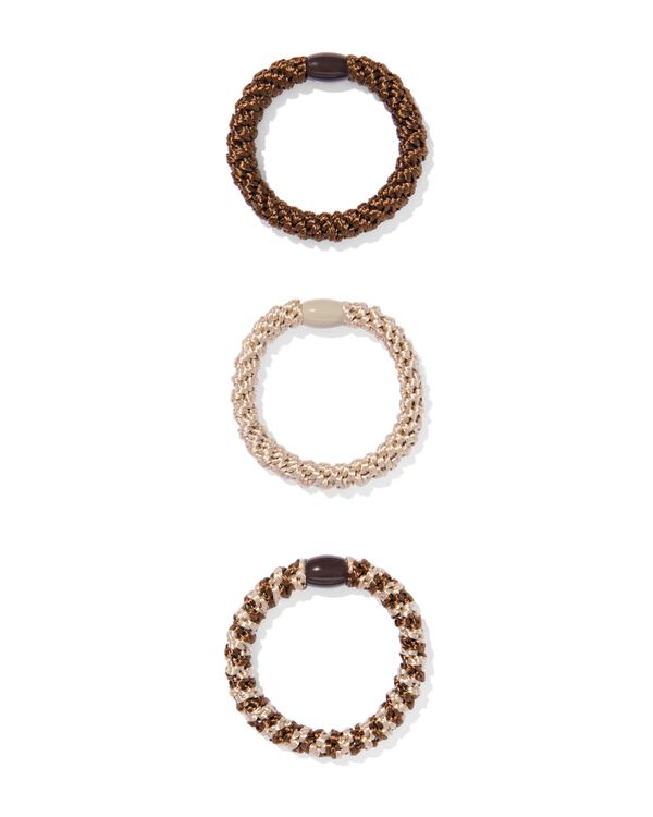 gevlochten haarelastieken - 3 stuks - 11870078 - HEMA