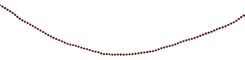 collier de perles 5 m rouge - 25150075 - HEMA