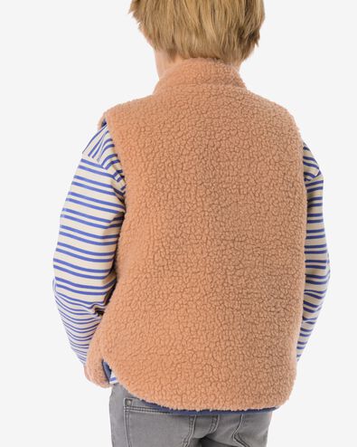 omkeerbaar kindergilet teddy blauw - 30744101BLUE - HEMA