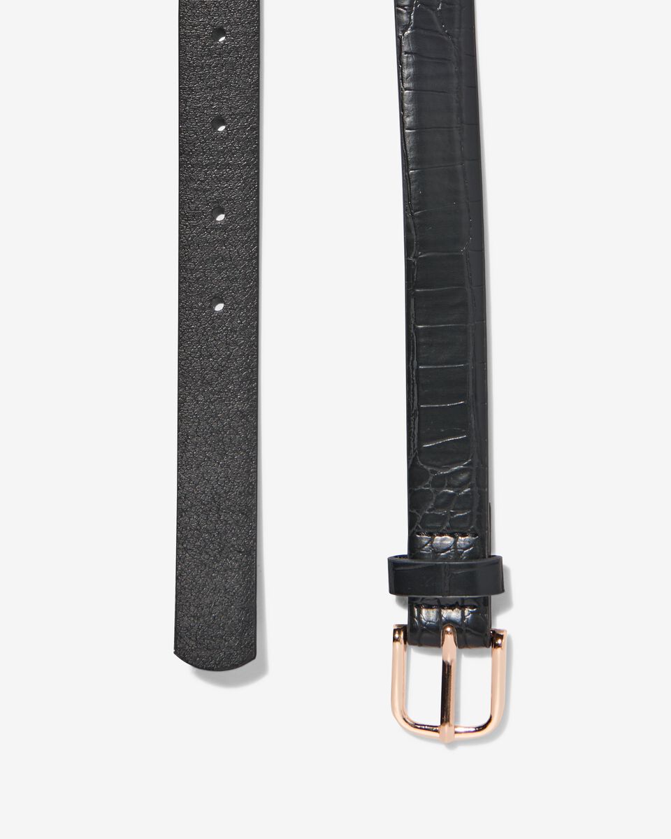 ceinture femme à imprimé animal 2,3cm noir 75 - 16360151 - HEMA