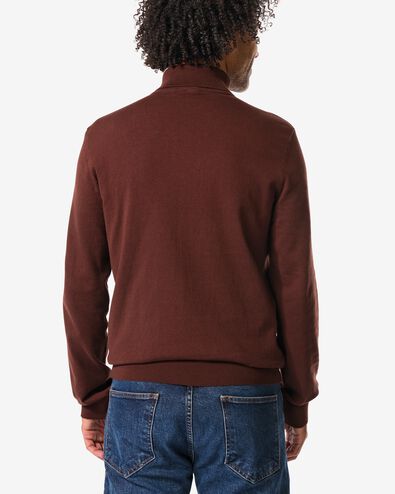 heren coltrui Marco donkerbruin - 2117040DARKBROWN - HEMA