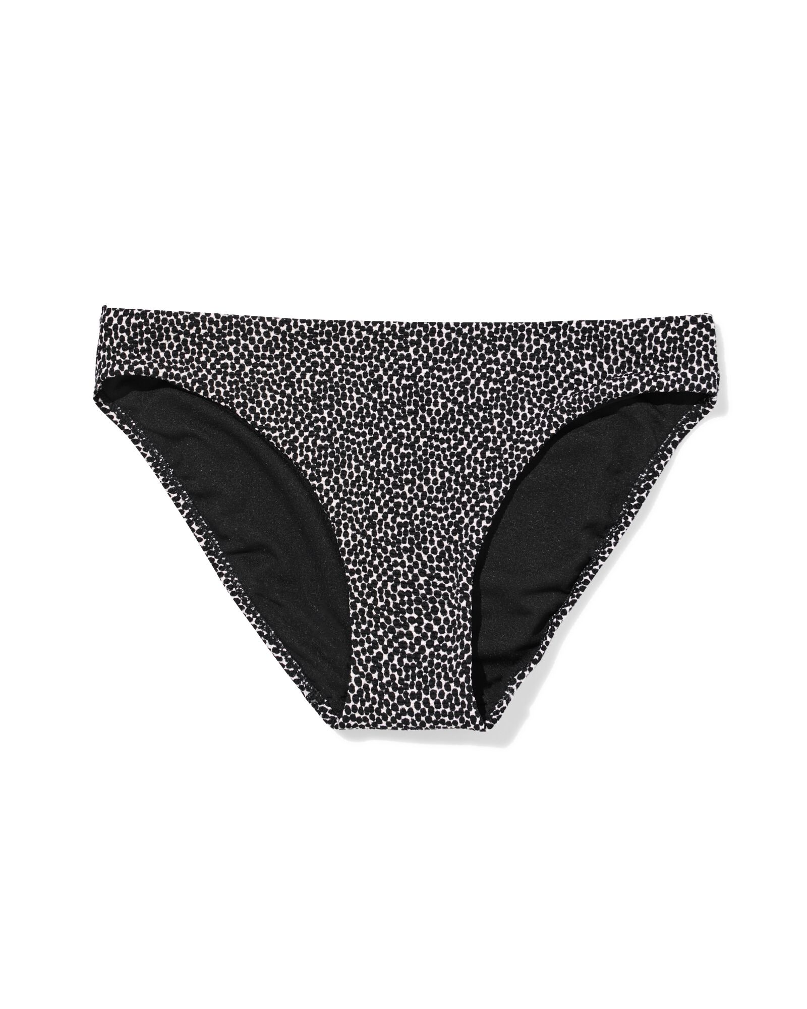 Damen-Bikinihose Mila mit Struktur schwarz/wei&szlig; schwarz/wei&szlig; - 22360590BLACKWHITE - HEMA